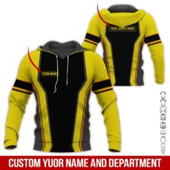 Custom Yellow 3D Hoodie - photo 5