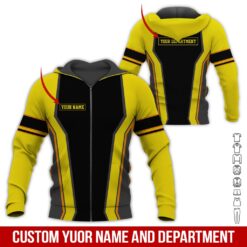 Custom Yellow 3D Hoodie - photo 6