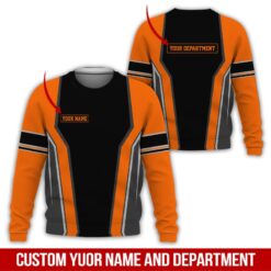 Custom Orange 3D Hoodie - photo 4