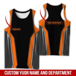 Custom Orange 3D Hoodie - photo 8