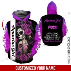 Custom Aquarius Girl 3D Hoodie - photo 6