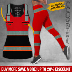 Red 3D Printed Custom Workwear Shirt - photo 10