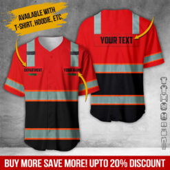 Red 3D Printed Custom Workwear Shirt - photo 14