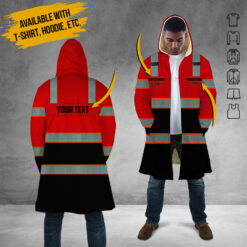 Red 3D Printed Custom Workwear Shirt - photo 15