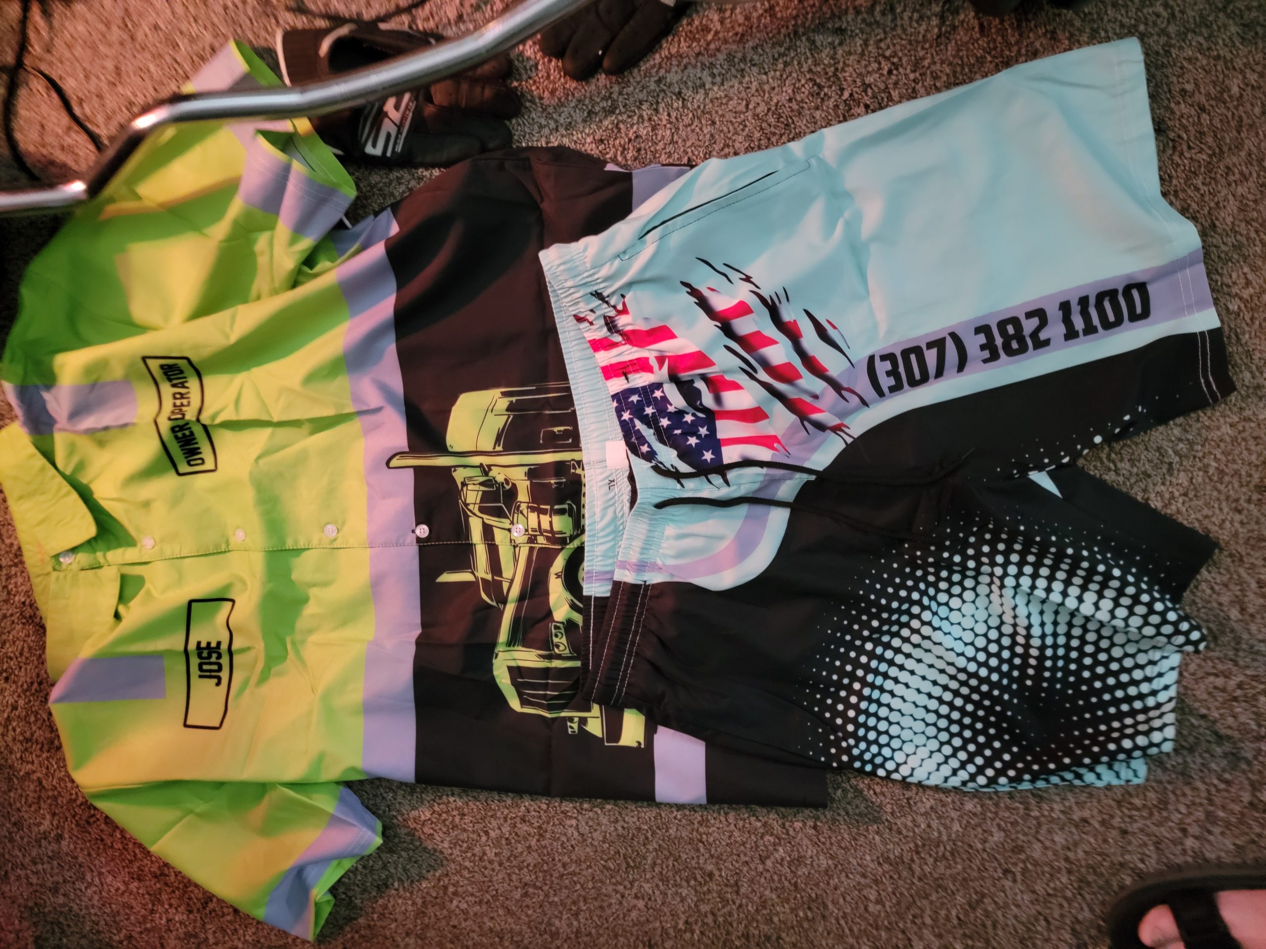Click to view full screen Personalized Name And Department 3D All Over Printed Clothes MH179 photo review