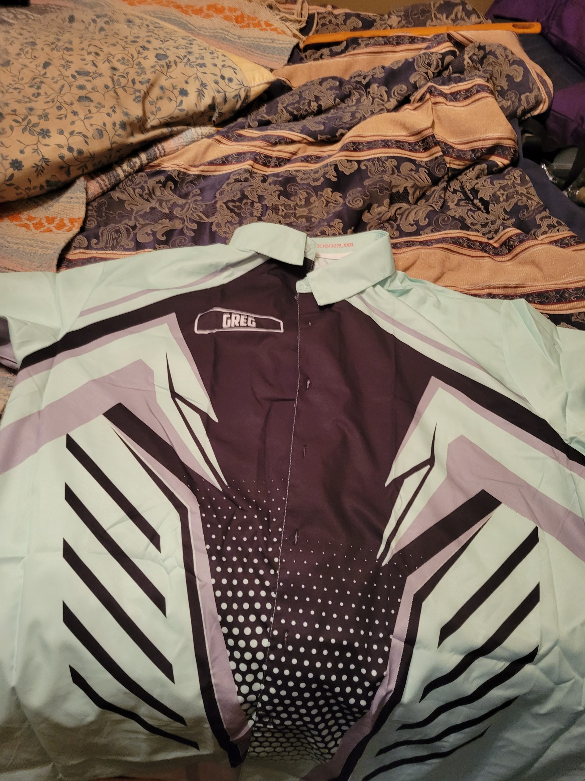 Click to view full screen Personalized Name And Department 3D All Over Printed Clothes MH179 photo review
