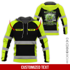 Custom Green Truck Driver 3D Hoodie - photo 19