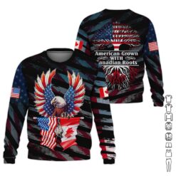 American Grown with Canadian Roots 3D Hoodie - photo 4