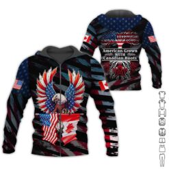 American Grown with Canadian Roots 3D Hoodie - photo 6