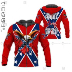 Confederate Flag 3D Hoodie - photo 6