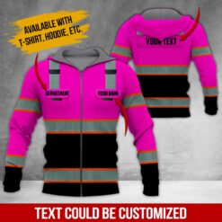 Custom Pink 3D Workwear All Over Print Clothes - photo 6