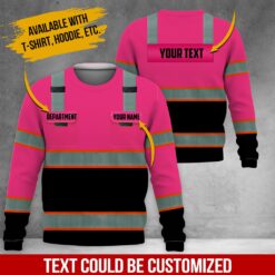 Custom Pink Workwear 3D Hoodie - photo 4