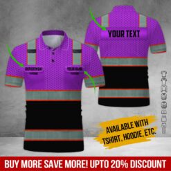Custom Purple Workwear 3D Hoodie - photo 2