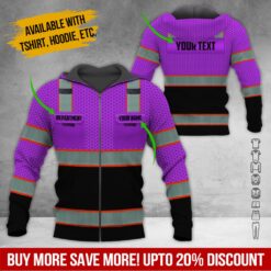 Custom Purple Workwear 3D Hoodie - photo 6