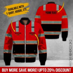 Red 3D Printed Custom Workwear Shirt - photo 9