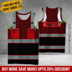 Custom Red Workwear 3D Hoodie - photo 8