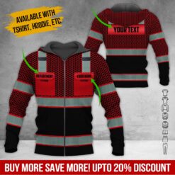 Custom Red Workwear 3D Hoodie - photo 6