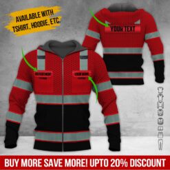 Custom Red 3D Workwear Pocket Uniform - photo 6