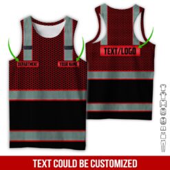 Custom Red 3D All Over Printed Work Clothes - photo 8