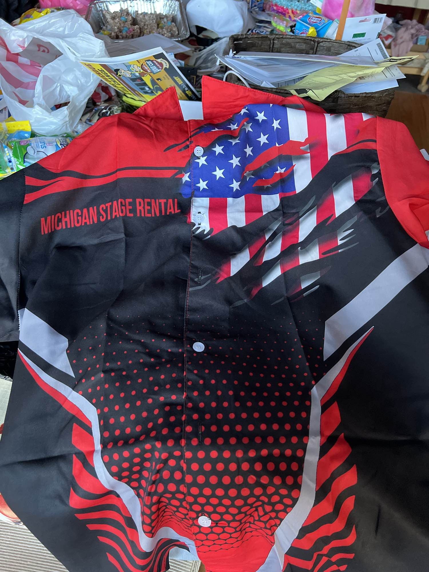 Click to view full screen Custom Workwear Style 3D All Over Printed Clothes DV898 photo review