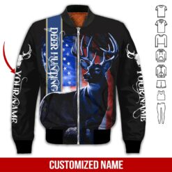 Custom American Deer 3D Hoodie - photo 9