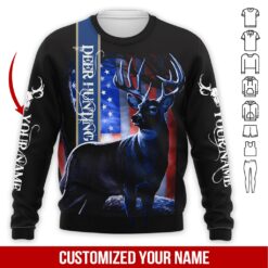 Custom American Deer 3D Hoodie - photo 4