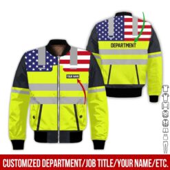 Custom American Flag Workwear Style Hoodie - photo 9