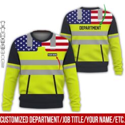 Custom American Flag Workwear Style Hoodie - photo 4