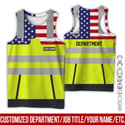 Custom American Flag Workwear Style Hoodie - photo 8