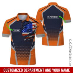 Custom Department Orange 3D Hoodie - photo 2