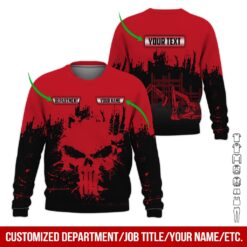 Custom Department Red 3D Hoodie - photo 4