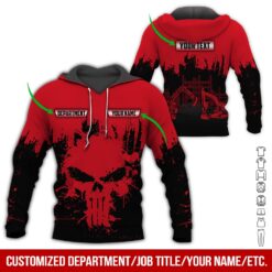 Custom Department Red 3D Hoodie - photo 5