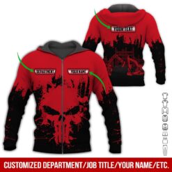 Custom Department Red 3D Hoodie - photo 6