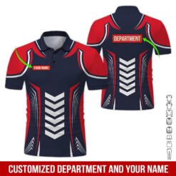 Custom Department Red Style 3D Hoodie - photo 2