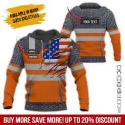 Custom Text Operator 3D Hoodie - photo 5