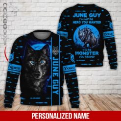Custom Blue June Guy Hoodie - photo 4