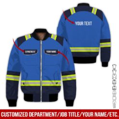 Custom Blue Workwear Style Hoodie - photo 9
