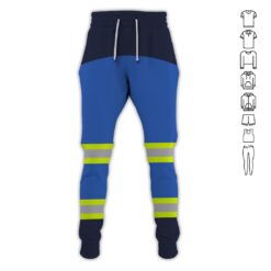 Custom Blue Workwear Style Hoodie - photo 10