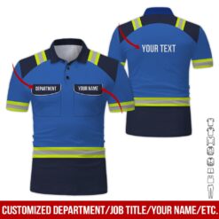 Custom Blue Workwear Style Hoodie - photo 2