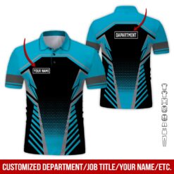 Custom Blue Workwear Style Hoodie - photo 2
