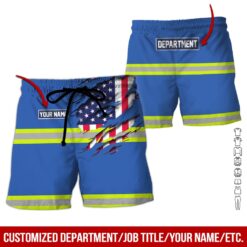 Custom Blue Workwear Style Hoodie - photo 7