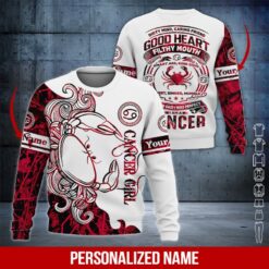 Custom Cancer Girl 3D Hoodie - photo 4