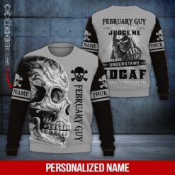 Custom February Guy 3D Hoodie - photo 4