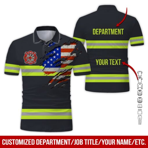 Personalized Name Firefighter Style All Over Printed Clothes ND607 ...