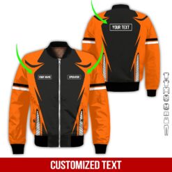Custom Orange 3D Hoodie - photo 9