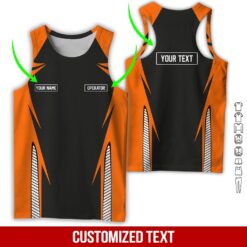 Custom Orange 3D Hoodie - photo 8