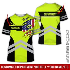 Custom Green American Workwear Style Hoodie - photo 3