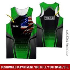 Custom Green American Workwear Style Hoodie - photo 8