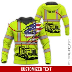 Custom Green Love Truck Hoodie - photo 6