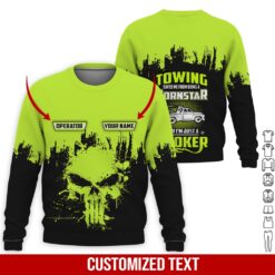 Custom Green Towing 3D Hoodie - photo 4